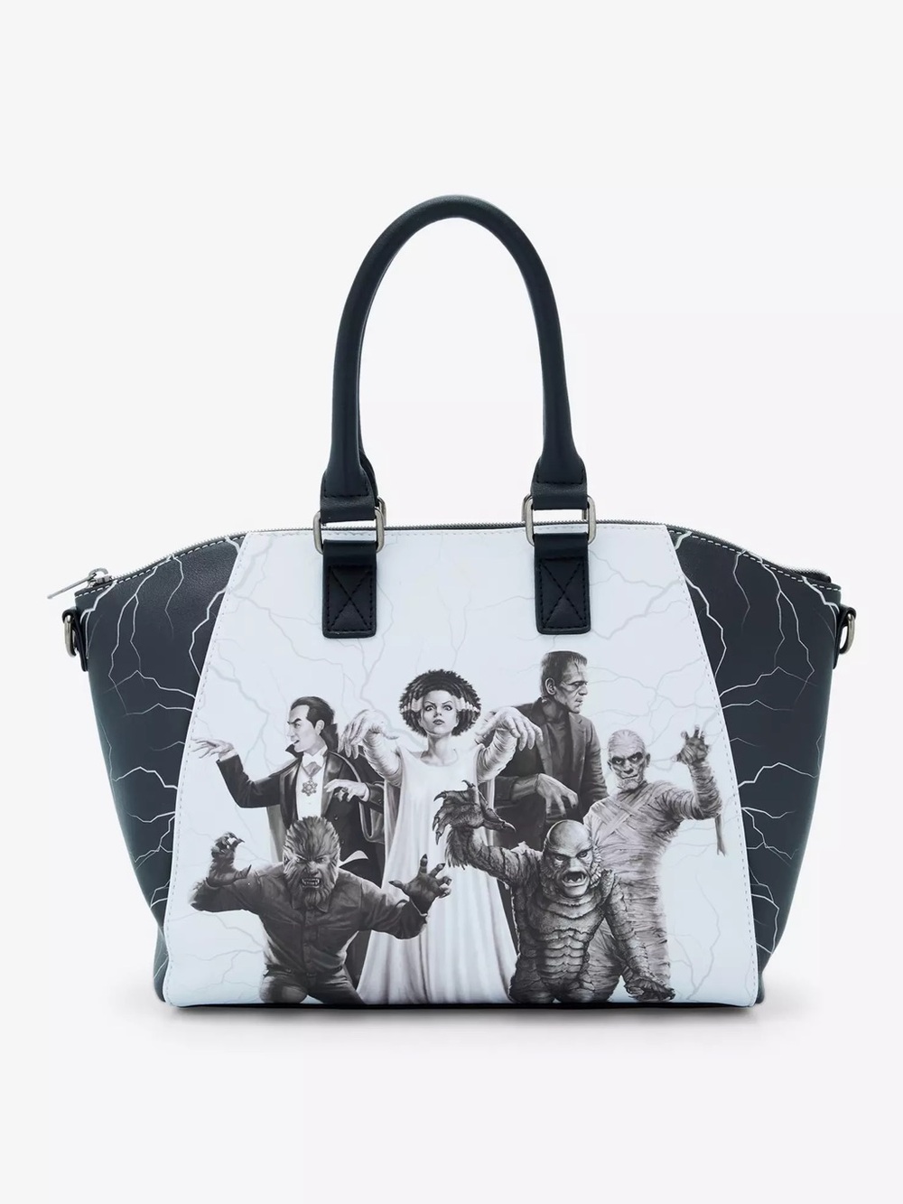 Loungefly Universal Monsters Glow-In-The-Dark Satchel Bag, NWT
